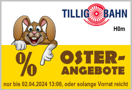 Tillig Tillig - H0m / 1:87 Schmalspur - Lok + Wagen - Oster Angebote