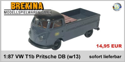 Brekina 932348 1:87 VW T1b Pritsche DB mit Ladegut (w13)