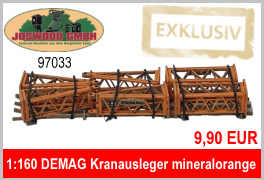 Joswood 97033 N Kranausleger DEMAG mit Rostschutzanstrich mineralorange Mennige
