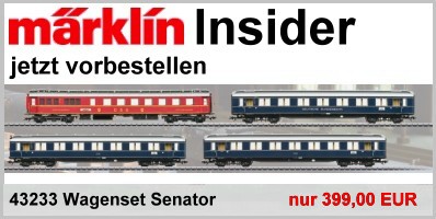 Märklin 43233 H0 Schnellzugwagen-Set F 41 Senator DB