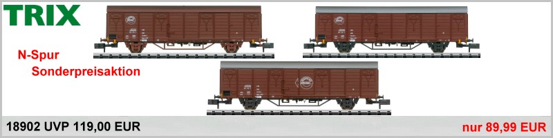 TRIX 18902 N Güterwagen-Set Expressgut DR