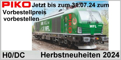 Piko Piko - H0 / 1:87 DC Gleichstrom - Lok + Wagen - Herbstneuheiten - 2024